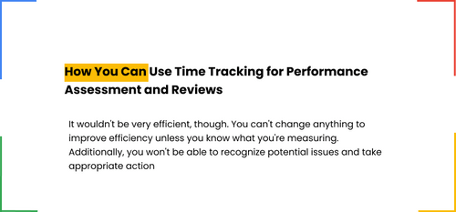 1.A time-tracking tool can help you understand how productive an ...