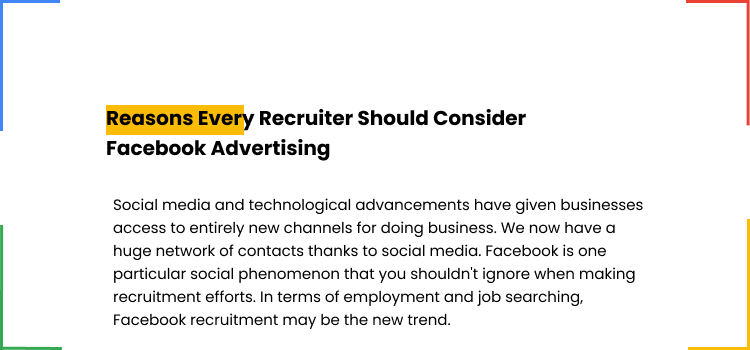Reasons Every Recruiter Should Consider Facebook Advertising